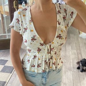 Urban Outfitters Floral Crop Top